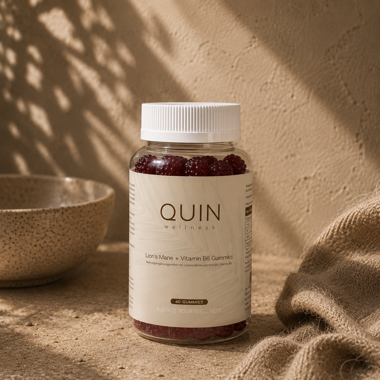Lion’s Mane + Vitamin B6 Gummies – 60 Stück