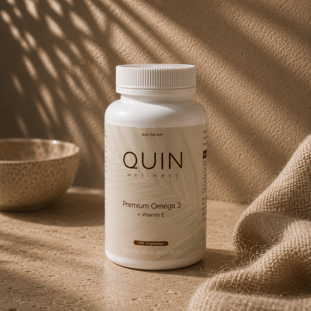 Premium Omega 3 + Vitamin E - 120 Kapseln